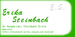 erika steinbach business card